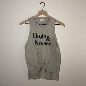 Project Social T “Hugs & Kisses” Tank // Gray